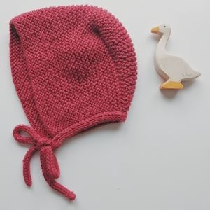 1-3 Hand Knit Bonnet